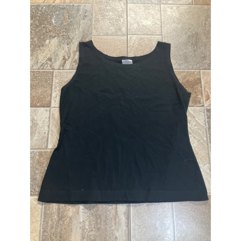 PARTNERS MERVYN Black Tank Top Size L Basic Essential Everyday Layering‎